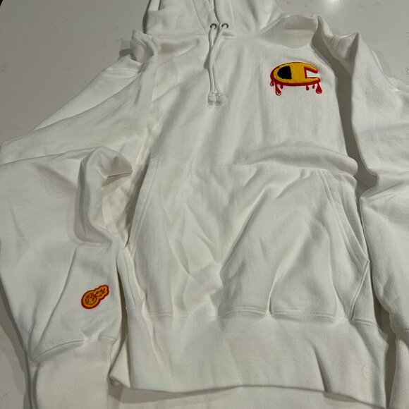 Hot Ones Champion Limited Edition White Hoodie - Picture 1 of 4